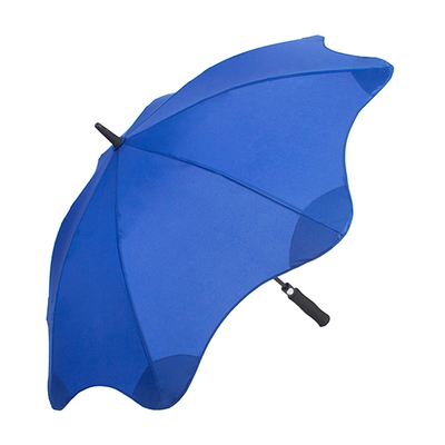 Kreative 8 Rippen runden Ecken Windfest Sicherheitstipps gerade Regenschirm mit Logo-Druck