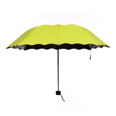 Minimalischer Design-Stil Magische UV-Faltbar Sonne Regen Winddicht Blütenschirm