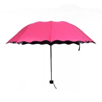Minimalischer Design-Stil Magische UV-Faltbar Sonne Regen Winddicht Blütenschirm