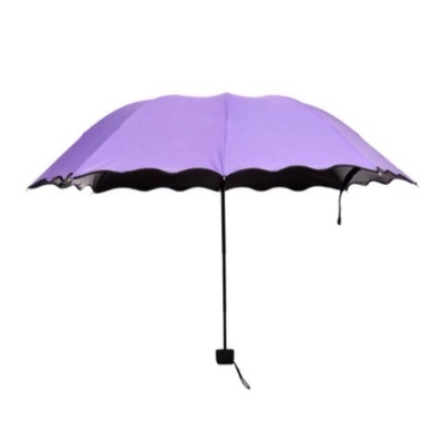 Minimalischer Design-Stil Magische UV-Faltbar Sonne Regen Winddicht Blütenschirm