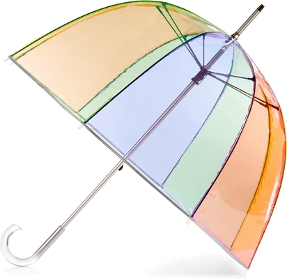 Personalisiertes Logo Apollo Poe Pvc Farbkuppel Transparenter Regenschirm für Lady heiße Promotion