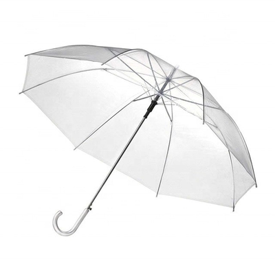 Halbautomatische Steuerung Individualdruck Gerader Regenschirm im minimalistischen Design-Stil