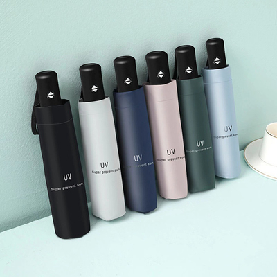 Firmenwerbung Schirm Dreifach automatischer Vinyl Sonnenschirm mit minimalistischem Design