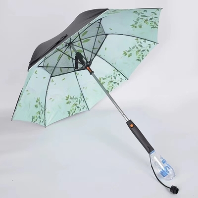 Outdoor-Markt Abstoßende Regenschirm mit eingebauten Lüfter und Wasserspray