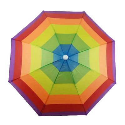 Mini-Strahnhut für Erwachsene mit Stahlrippenmaterial und individuell gedrucktem Logo