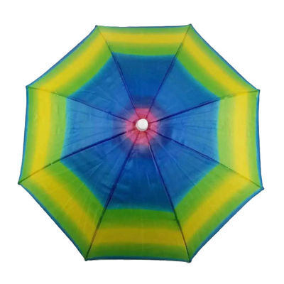 Mini-Strahnhut für Erwachsene mit Stahlrippenmaterial und individuell gedrucktem Logo