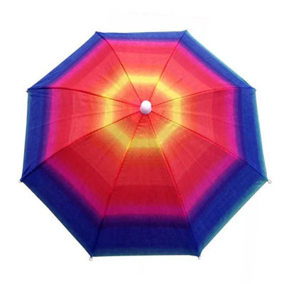 Mini-Strahnhut für Erwachsene mit Stahlrippenmaterial und individuell gedrucktem Logo