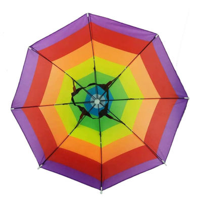 Mini-Strahnhut für Erwachsene mit Stahlrippenmaterial und individuell gedrucktem Logo