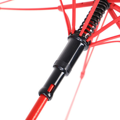 Gerader Regenschirm 23 Zoll 8k Umgekehrter Regenschirmrahmen Eisen beschichtet Mittelstange Glasfaser