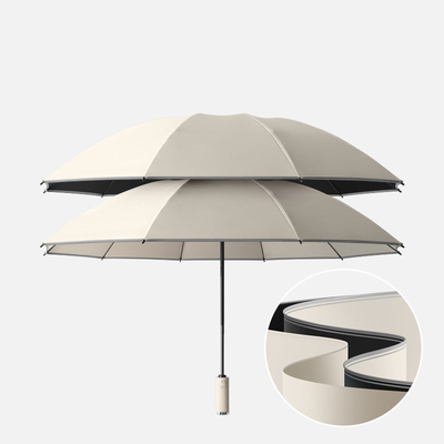 Reflektierender Streifen automatischer Rückschirm mit zehn Bruchstapeln und individueller Farbe