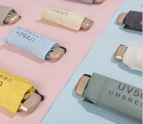 Mode Fünf Faltschirm Druck kundenspezifische Designs Logo Druck 20,5 Zoll*6k