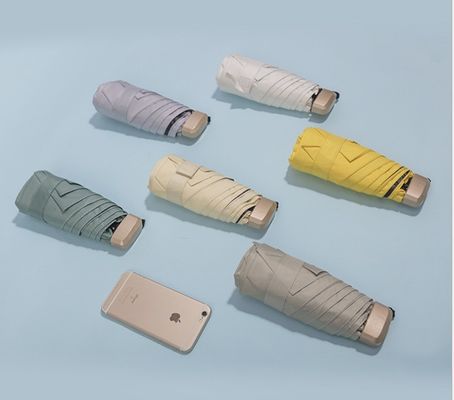 Mode Fünf Faltschirm Druck kundenspezifische Designs Logo Druck 20,5 Zoll*6k