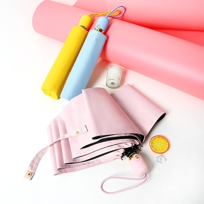 Japanische Kleine Frische Dreifach Vinyl Werbe Schirm mit individueller Farbe