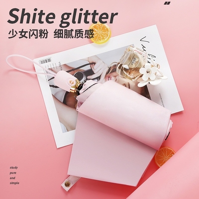 Japanische Kleine Frische Dreifach Vinyl Werbe Schirm mit individueller Farbe