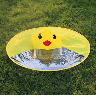 Custom Logo Druck UFO Durchsichtige wasserdichte Poncho für Kinder Erwachsene Altersgruppe