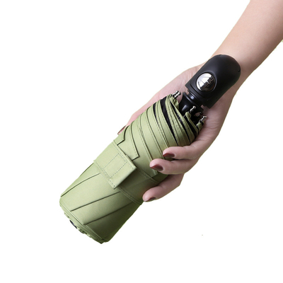 Schwarze Beschichtung Sonnenschirme BSCI Mini-Tasche Kapsel UV-Schutz Fünffaltschirm