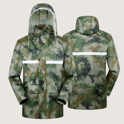 Schutzanzug und -hose im Split-Dschungel-Camouflage für Erwachsene