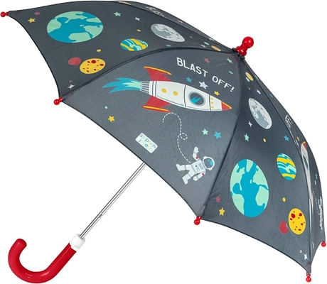 2023 süß und cool 8K Haken Griff Winddicht Kinder Regenschirm 190T Nylon Stoff