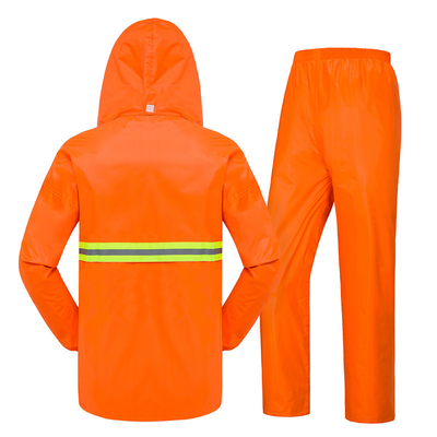 Outdoor-Wanderung Essential PE Regenmantel mit kundenspezifischer reflektierender wasserdichter Regenmantel