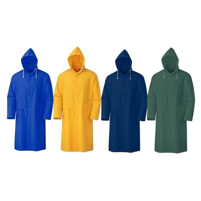 OXFORD CLOTH Wasserdicht PVC Polyester Gelb Regenmantel für Erwachsene