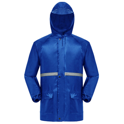 Custom Logo Arbeit Regenmantel Wasserdichte Jackette für Männer für alle Jahreszeiten Zwei-Stücke Regenanzug