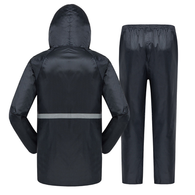 Custom Logo Arbeit Regenmantel Wasserdichte Jackette für Männer für alle Jahreszeiten Zwei-Stücke Regenanzug