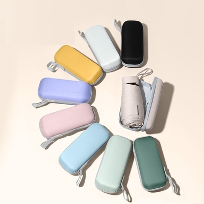 Custom Logo Mini Portable Schirm 5 Falte für sonnige Tage und maßgeschneiderten Schutz