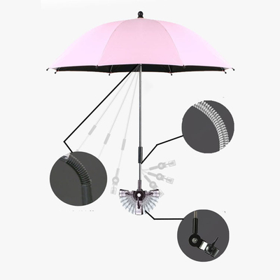 UV-Schutz Sonnenschirm Regenschirm für Babys Spaziergang 190T Ponegee Stoff Alles in 1 Funktion