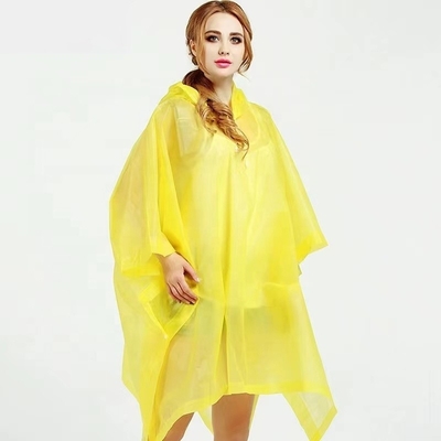 Reisen Wandern Regenbekleidung Gelber Regenmantel Erwachsener Bequemer Poncho Einzelperson Regenbekleidung