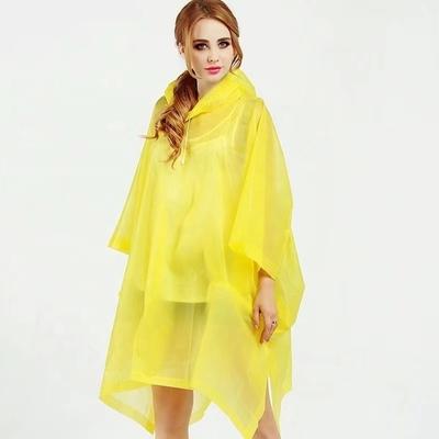 Reisen Wandern Regenbekleidung Gelber Regenmantel Erwachsener Bequemer Poncho Einzelperson Regenbekleidung