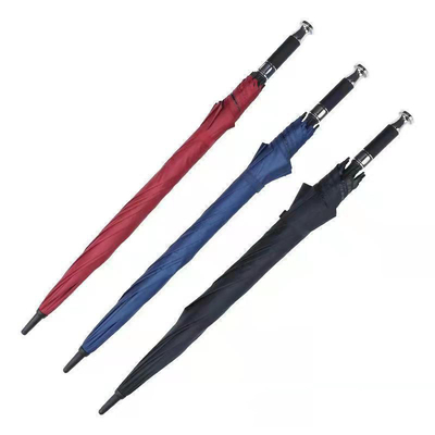 190T Pongee Golf Straight Pole Regenschirm für Regen und Sonne Custom Logo Werbung