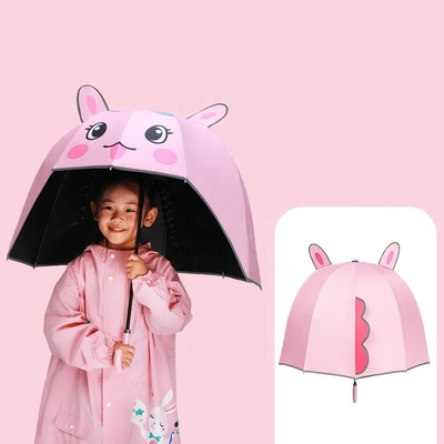 67cm Durchmesser Karikatur Helm Regenschirm Handbuch Offenes Schönes Design für Mädchen UV und Winddicht