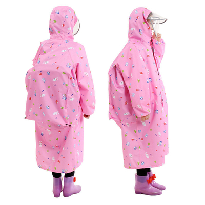 Durchsichtiger langer Regenmantel RAINWEAR Zwei-Riegel-Kinder-Regenmantel mit Ein-Piece-Poncho