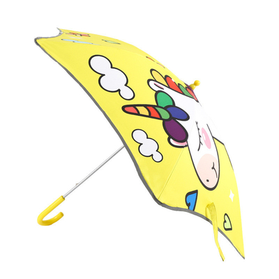 Leichtgewichtiges All-in-One-Cartoon-Schirm für Kinder UPF50 Sonnenschutz 74cm offener Durchmesser