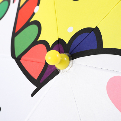 Leichtgewichtiges All-in-One-Cartoon-Schirm für Kinder UPF50 Sonnenschutz 74cm offener Durchmesser