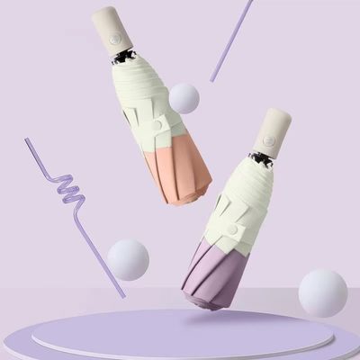 Doppelfarbiger 8K 3 Klappbare Sonnenschutz Autoschirm Automatischer Klappstoff MQO 100PCS