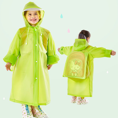 Custom EVA Kinder wasserdichte Regenmantel für Kinder Regenzeit Regenschirm Geschlecht Mädchen