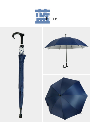 Selbstschutz für ältere Menschen Walking Stick Schirm mit individuellen Designs Logo Druck