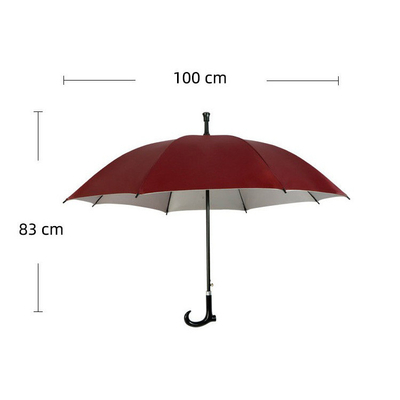 Selbstschutz für ältere Menschen Walking Stick Schirm mit individuellen Designs Logo Druck