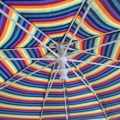 Regenbogen-Kinder-Schirm-Langgriff für Kindergartenkinder