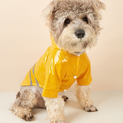 Schützen Sie Ihr Haustier vor dem Regen und bleiben Sie sicher PVC Custom Reflective Dog Regenmantel für Reisen