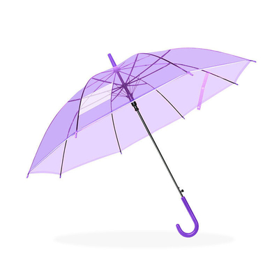 Einfacher und stilvoller transparenter Regenschirm für Studenten