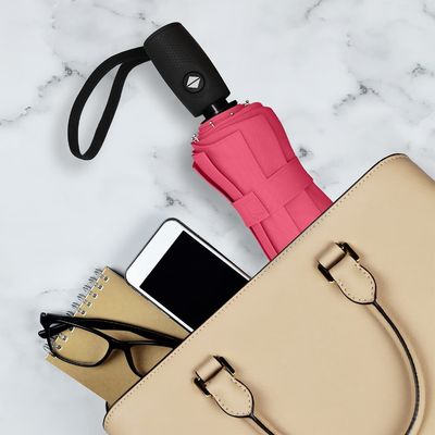 23 Zoll*10k Rose Pulver Farbe Falsch Doppeldachschirm Reise Schirm für einfache Handhabung