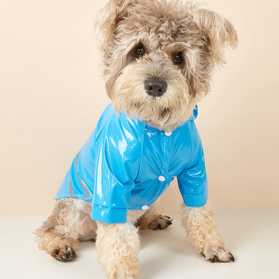 Schützen Sie Ihr Haustier vor dem Regen und bleiben Sie sicher PVC Custom Reflective Dog Regenmantel für Reisen