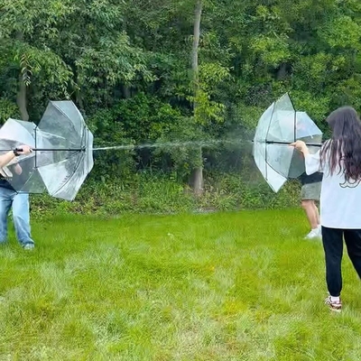 Personalisiertes Logo Langgriff Wassersprühschirm für Kinder Outdoor Aktivitäten