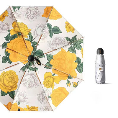 Titan Silber Victoria-Secret Druck Blumenschirm für Erwachsene und Firmengeschenke