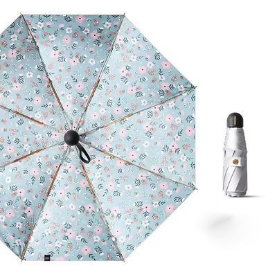 Titan Silber Victoria-Secret Druck Blumenschirm für Erwachsene und Firmengeschenke