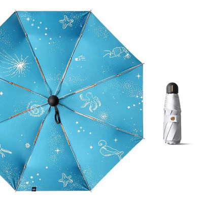 Titan Silber Victoria-Secret Druck Blumenschirm für Erwachsene und Firmengeschenke