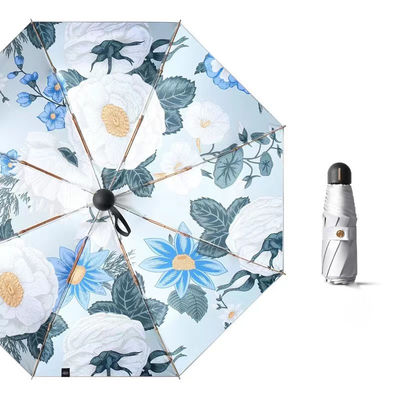 Titan Silber Victoria-Secret Druck Blumenschirm für Erwachsene und Firmengeschenke