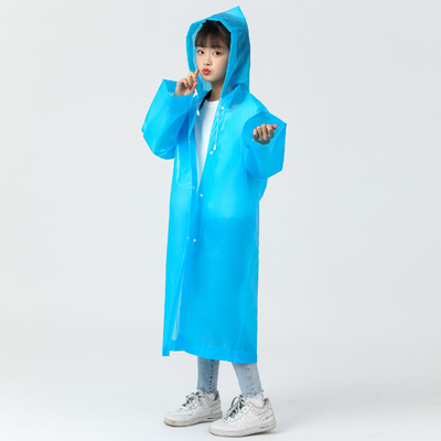 Verdickte EVA Einweg-Poncho-Regenmantel für Kinder mit individuellem Druck